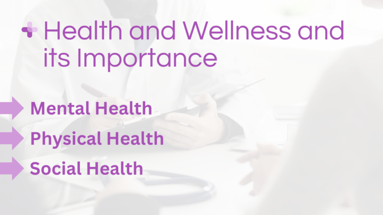 Health and Wellness and its Importance